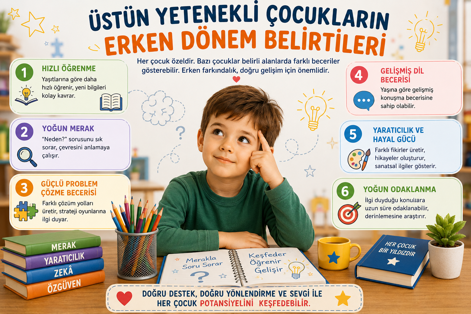 Üstün Yetenekli Çocukların Erken Dönem Belirtileri Nelerdir?